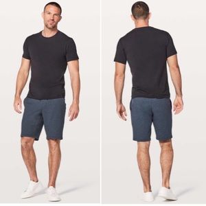 Lululemon men’s City Shorts heathered true navy blue size S